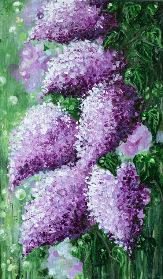 Enchanted - Original Acrylic Lilac Painting