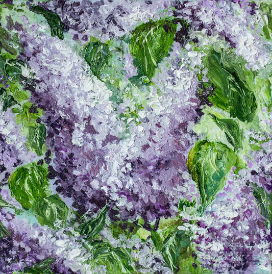 Harmony - Original Oil Lilac Painting