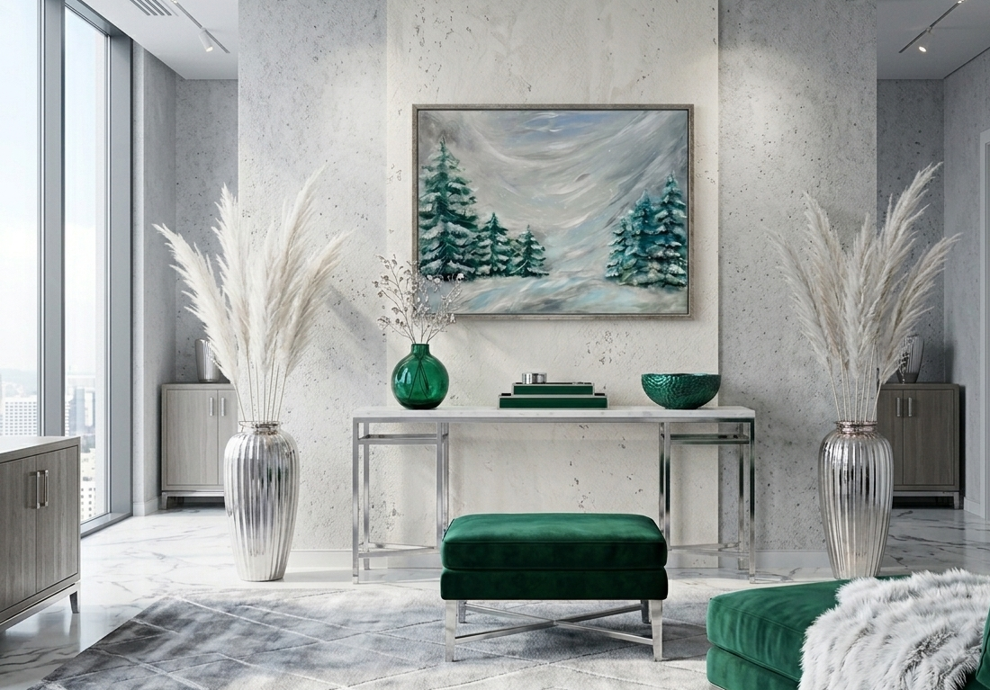 'Winter Calm' Original Acrylic Painting 55x75 cm